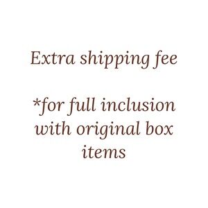 Additional shipping fee for large items